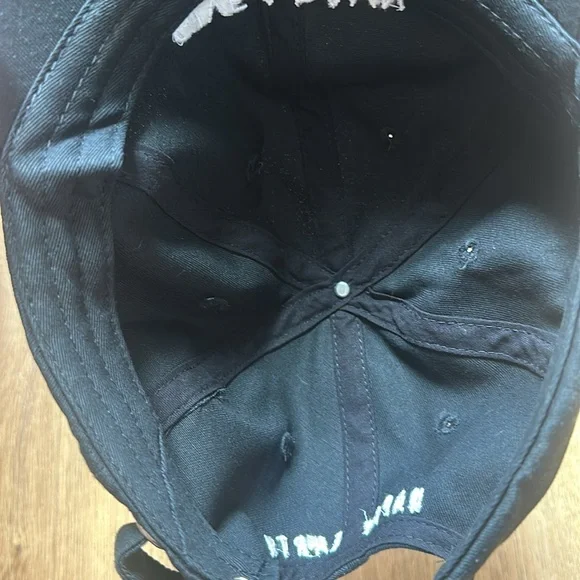 Happy Earth Black 'Give A Damn' Ball Cap Dad Hat - Picture 7 of 7